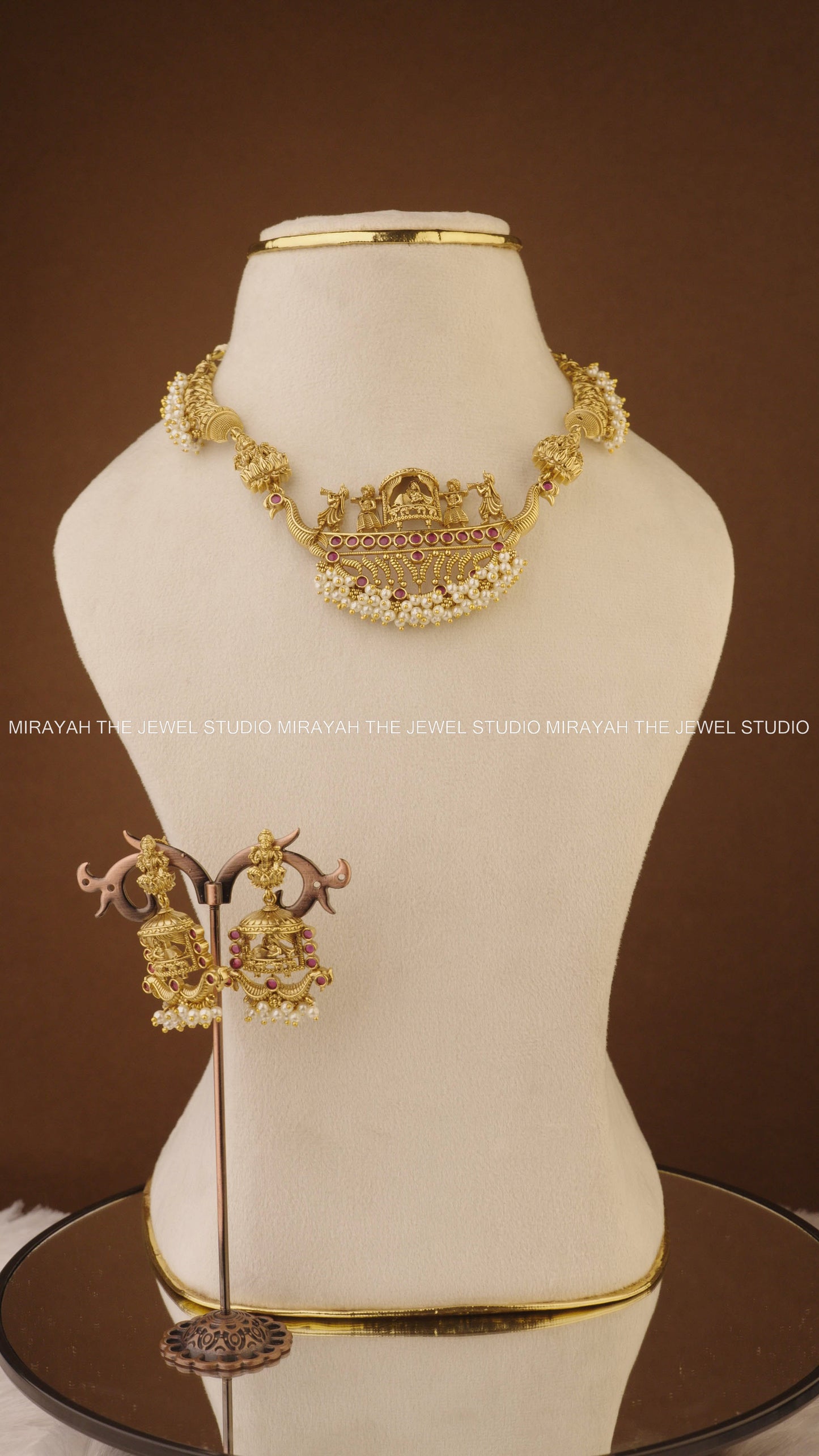 DEVYANI PEARL NECKLACE - PINK