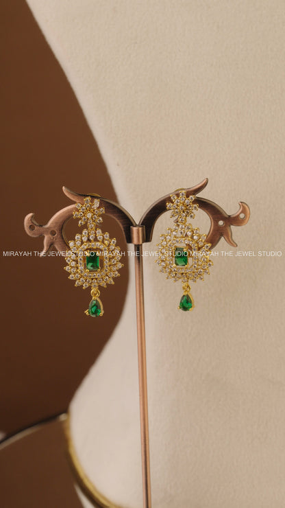 HEERA SHINE AD NECKLACE - GREEN