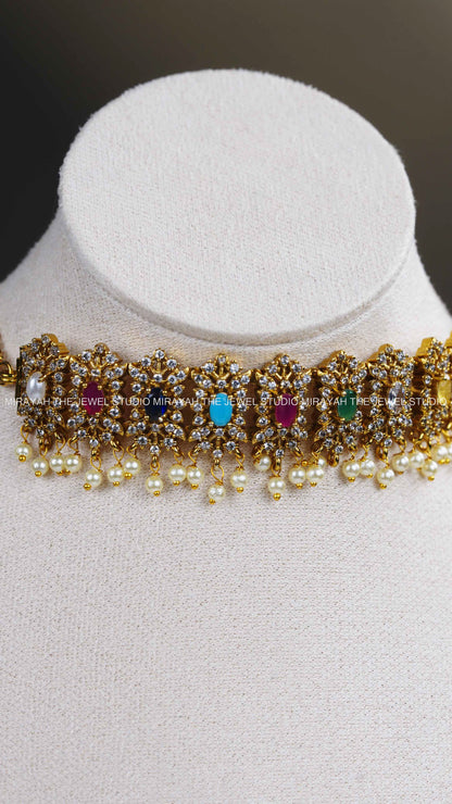 PREMIUM AD NAVARATNA CHOKER