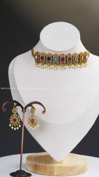 PREMIUM AD NAVARATNA CHOKER