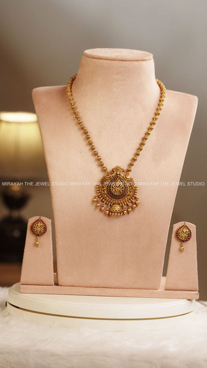 PEACOCK PENDANT MALA HARAM