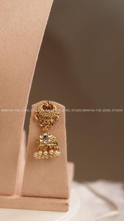 RUBY DOUBLE PEACOCK HARAM