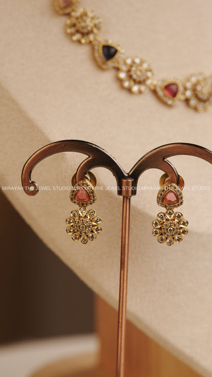 PREMIUM AD NAVARATNA NECKLACE