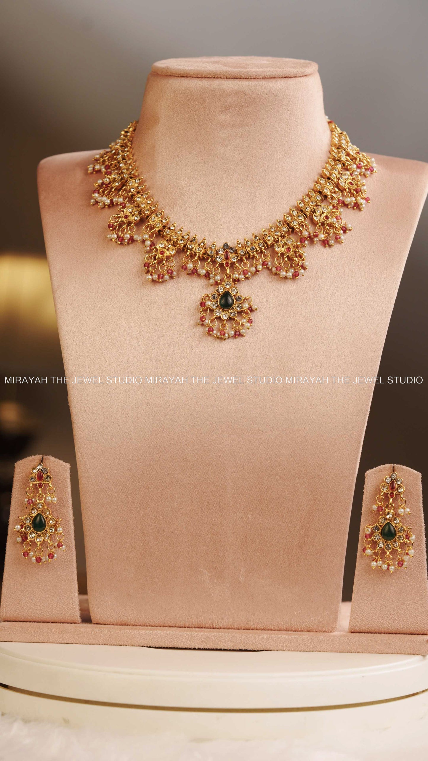 CHERRY RED PEARL NECKLACE