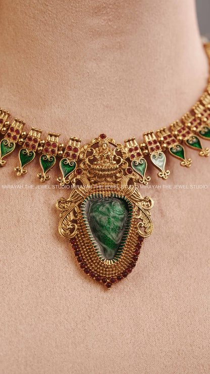 KERALA ENAMEL PALAKKA NECKLACE