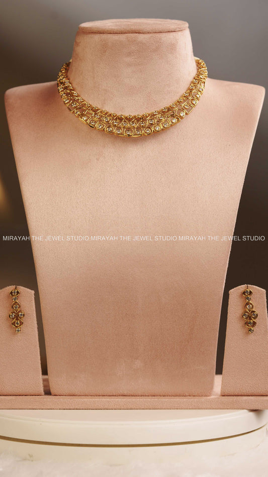 PREMIUM AD PEBBLE NECKLACE - WHITE