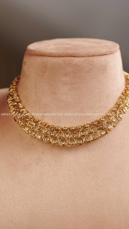 PREMIUM AD PEBBLE NECKLACE - WHITE