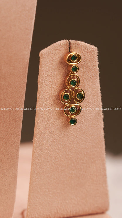 PREMIUM AD PEBBLE NECKLACE - GREEN