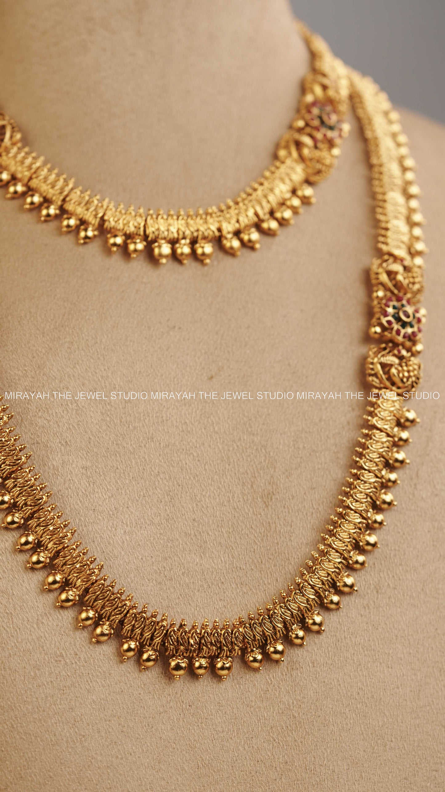 MAYURA SPIKED HARAM COMBO