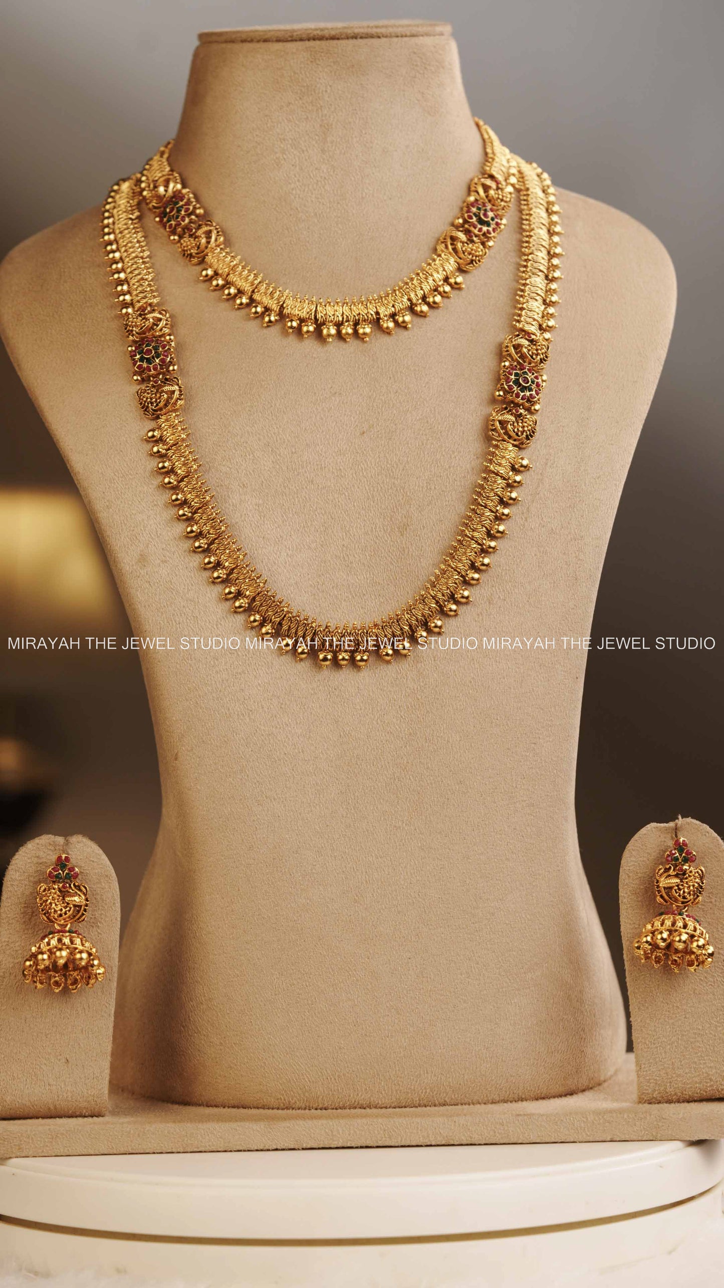 MAYURA SPIKED HARAM COMBO