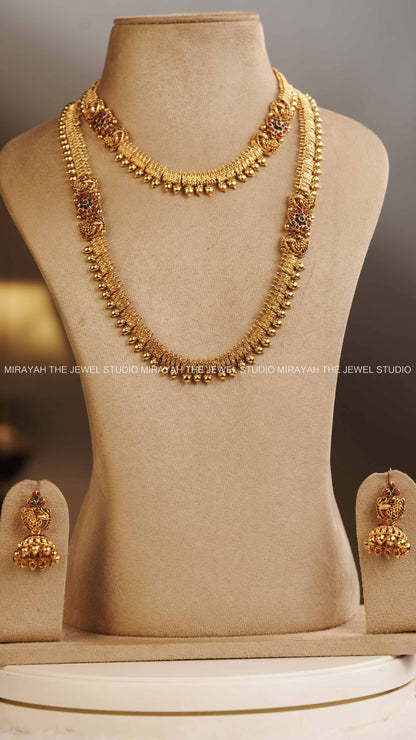 MAYURA SPIKED HARAM COMBO