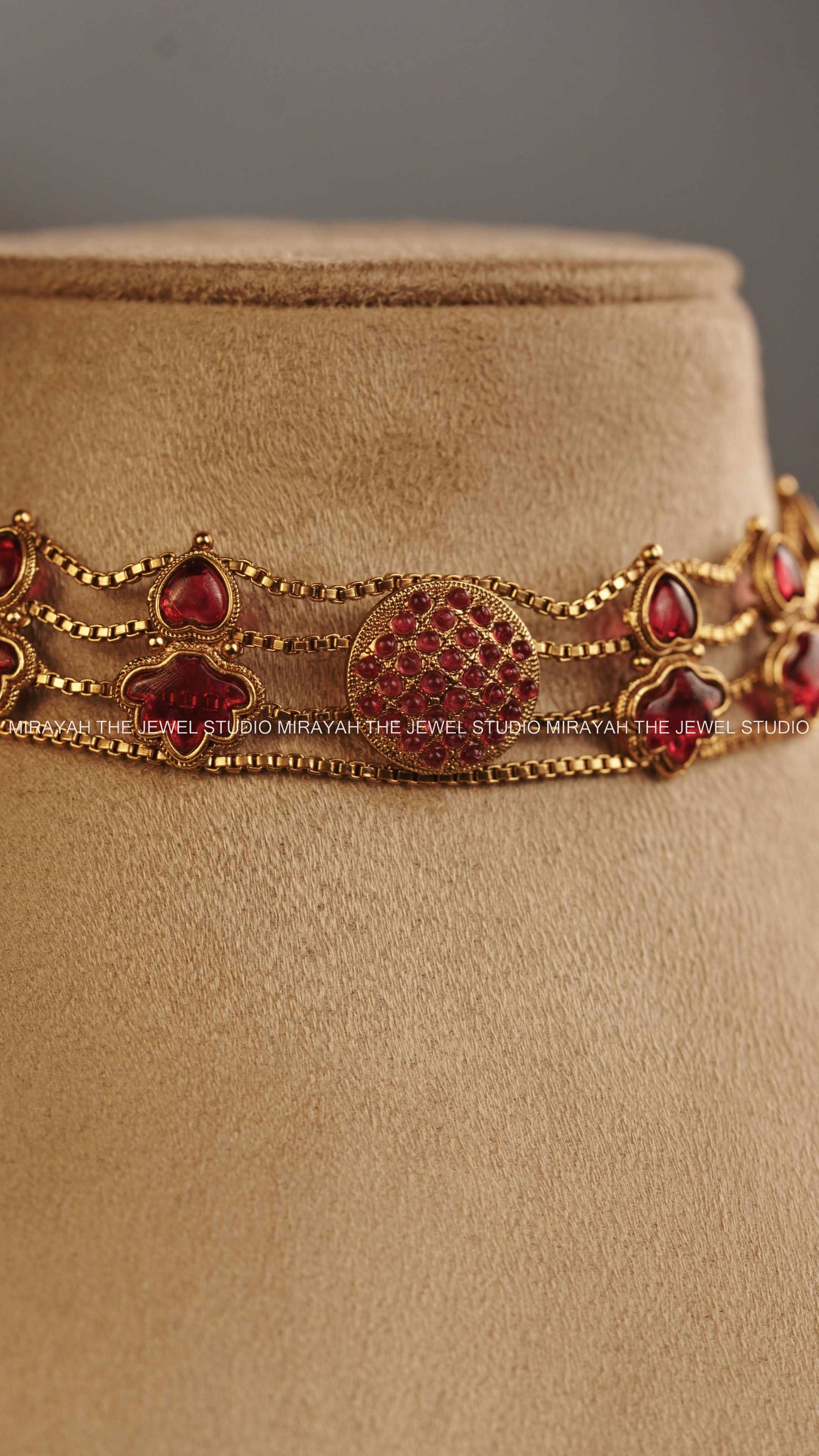BUDGETED PALAKKA CHOKER - RED