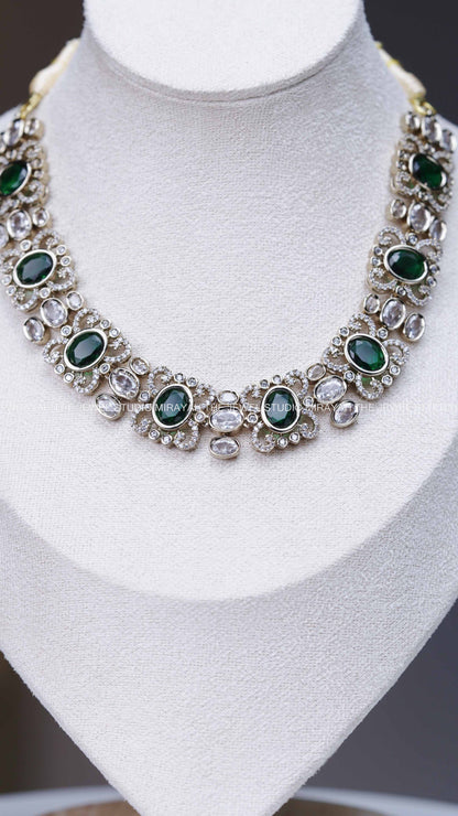 BUTTERFLY DIAMOND ALIKE NECKLACE