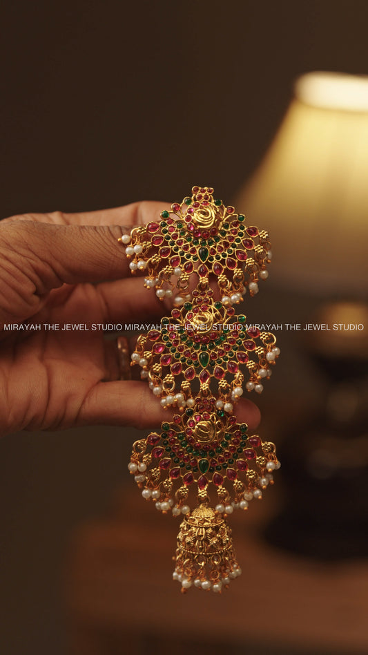 VIKRAMI 3 STEP JADA BILLA - RED AND GREEN