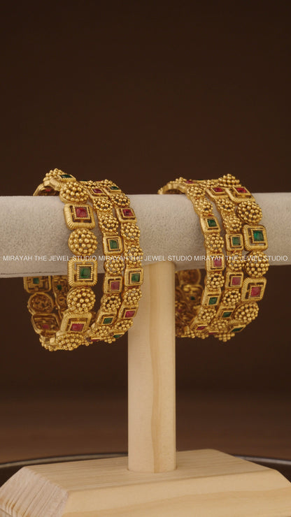 MANI MANDALA BANGLES (6PC)