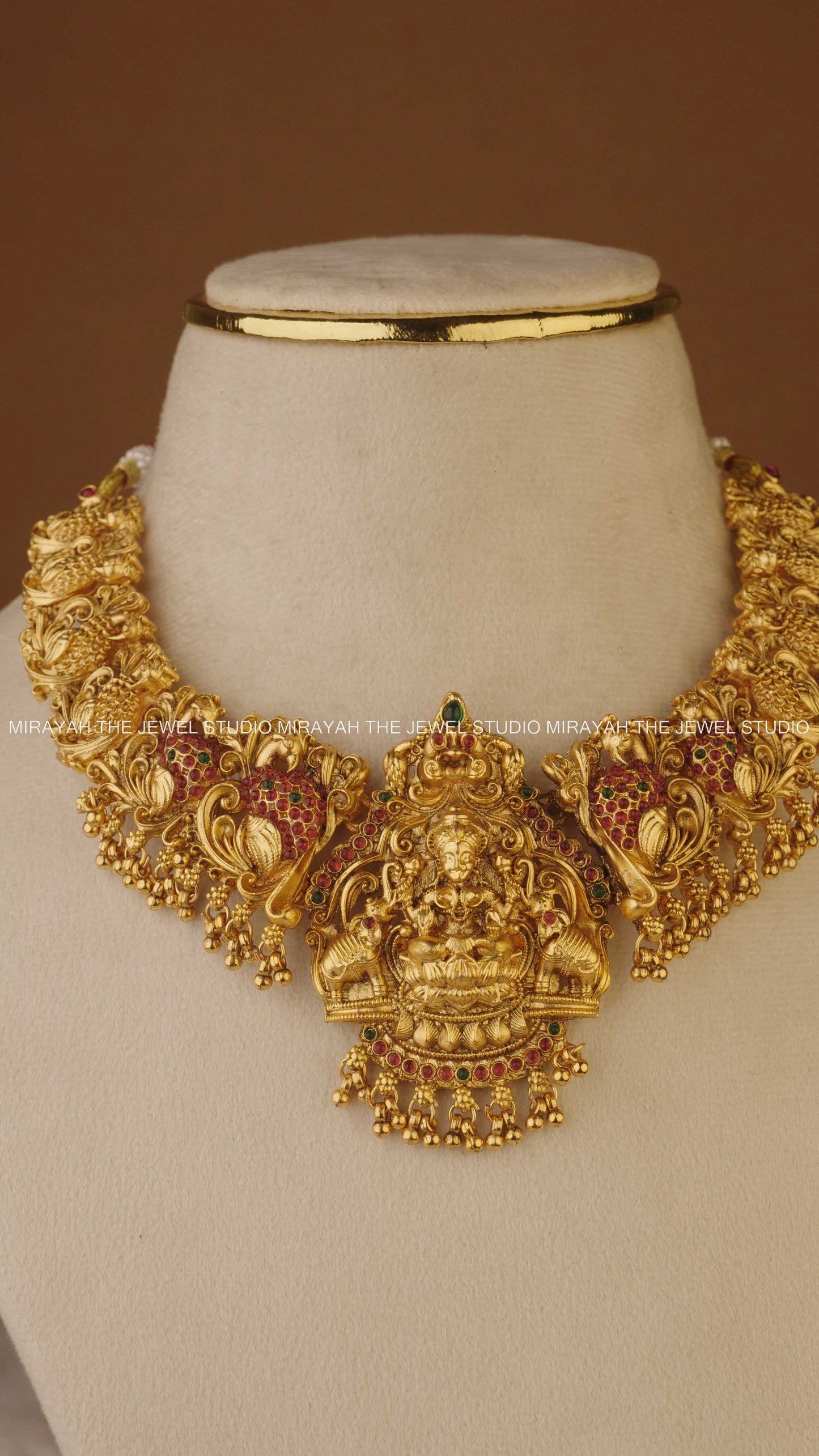 GAJALAKSHMI PEACOCK NECKLACE