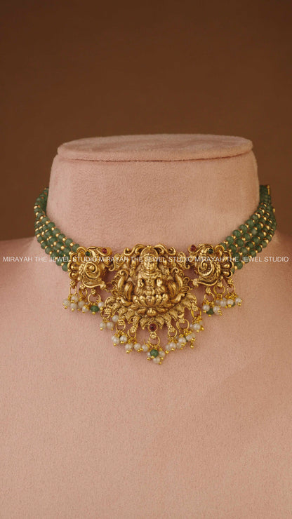 VISHRUTHI LAKSHMI CHOKER - MINT GREEN