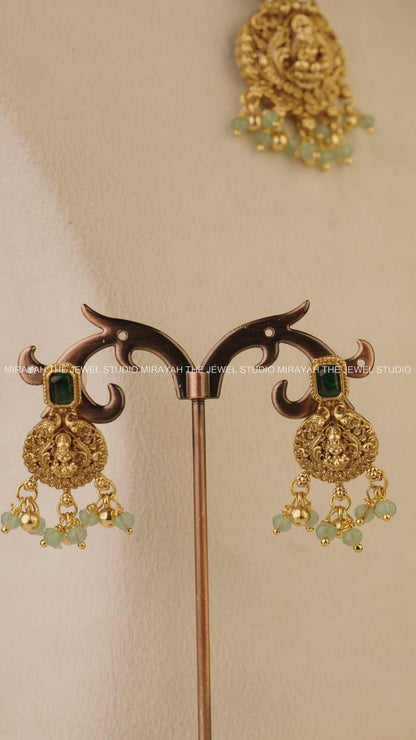 PADMA VEDA INVISIBLE NECKLACE - GREEN