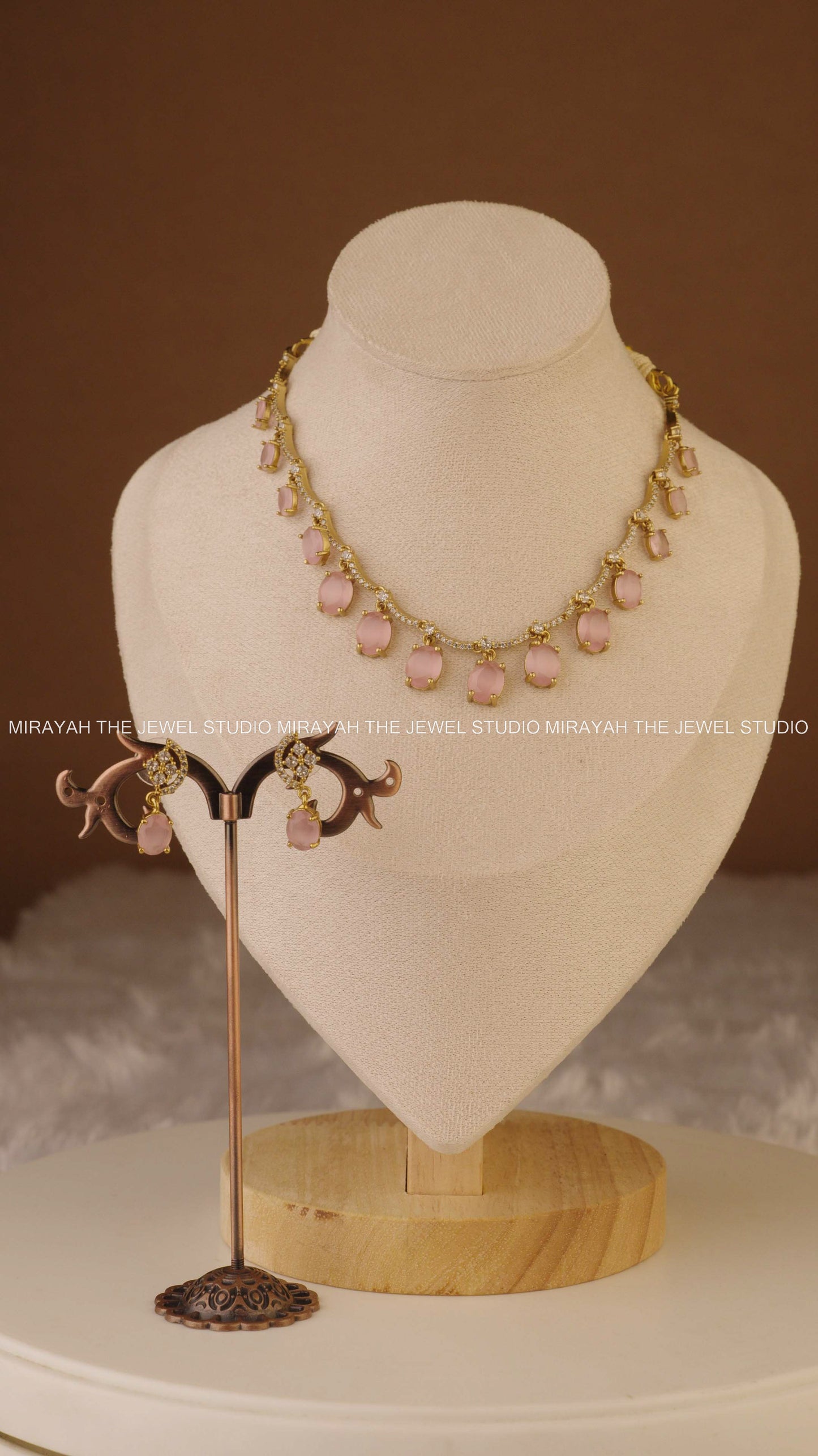DEW DROPS AD NECKLACE - PINK