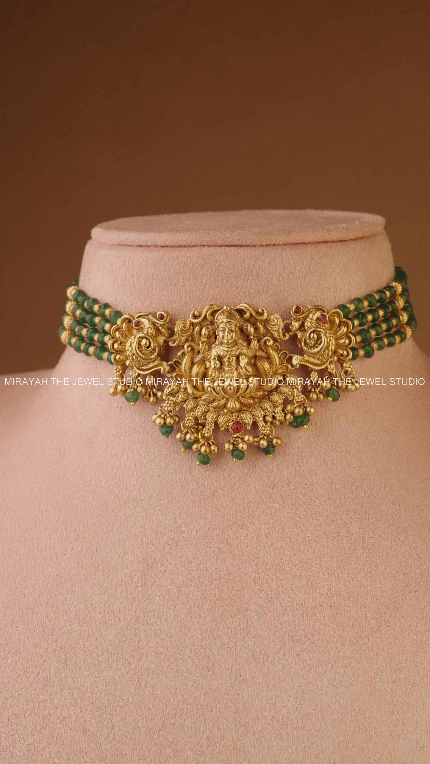 VISHRUTHI LAKSHMI CHOKER - DARK GREEN