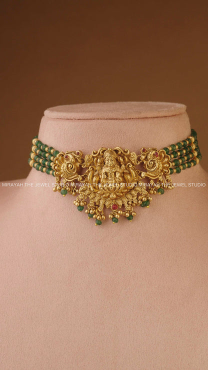 VISHRUTHI LAKSHMI CHOKER - DARK GREEN
