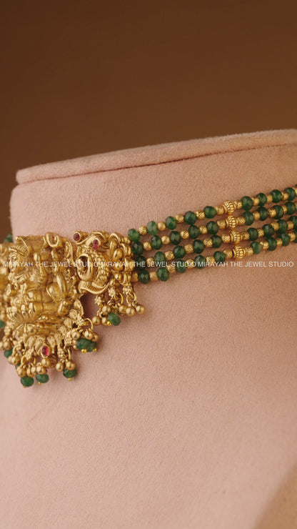 VISHRUTHI LAKSHMI CHOKER - DARK GREEN