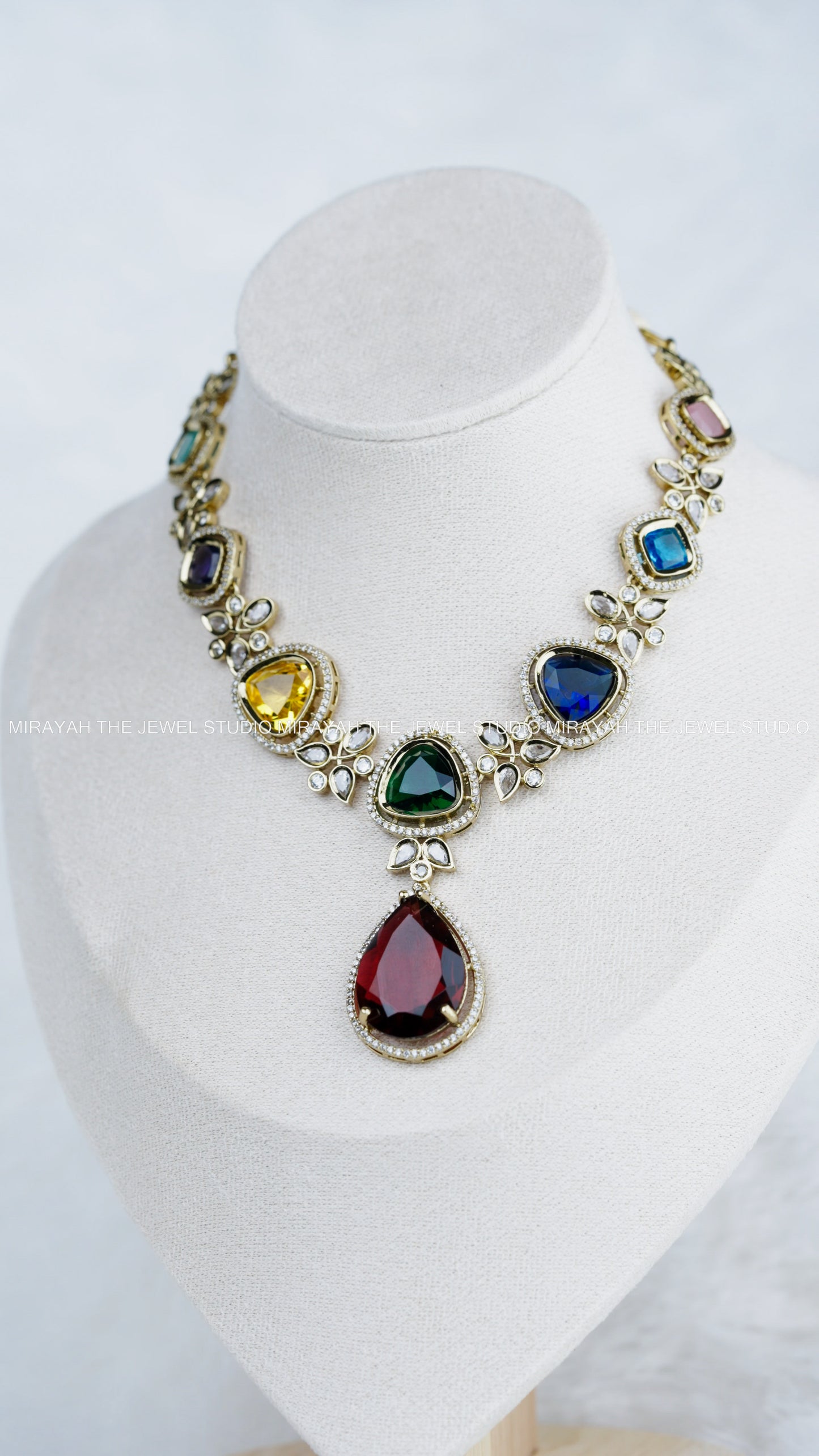 VICTORIAN MULTI DROPLET NECKLACE