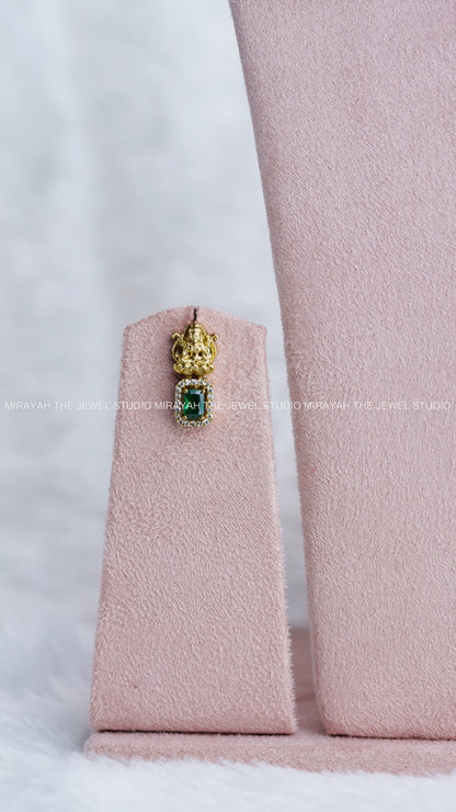 PREMIUM AD TULASI PEANDANT NECKLACE - GREEN