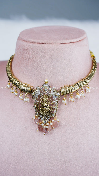 MAHALAKSHMI KANTI NECKLACE - WINE
