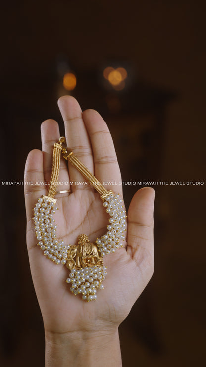PEARL ELEPHANT NECKLACE