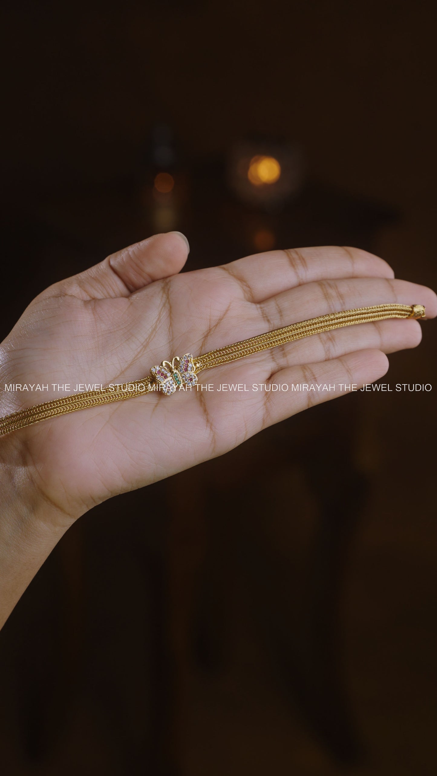 BUTTERFLY CHARM CHOKER - MULTI