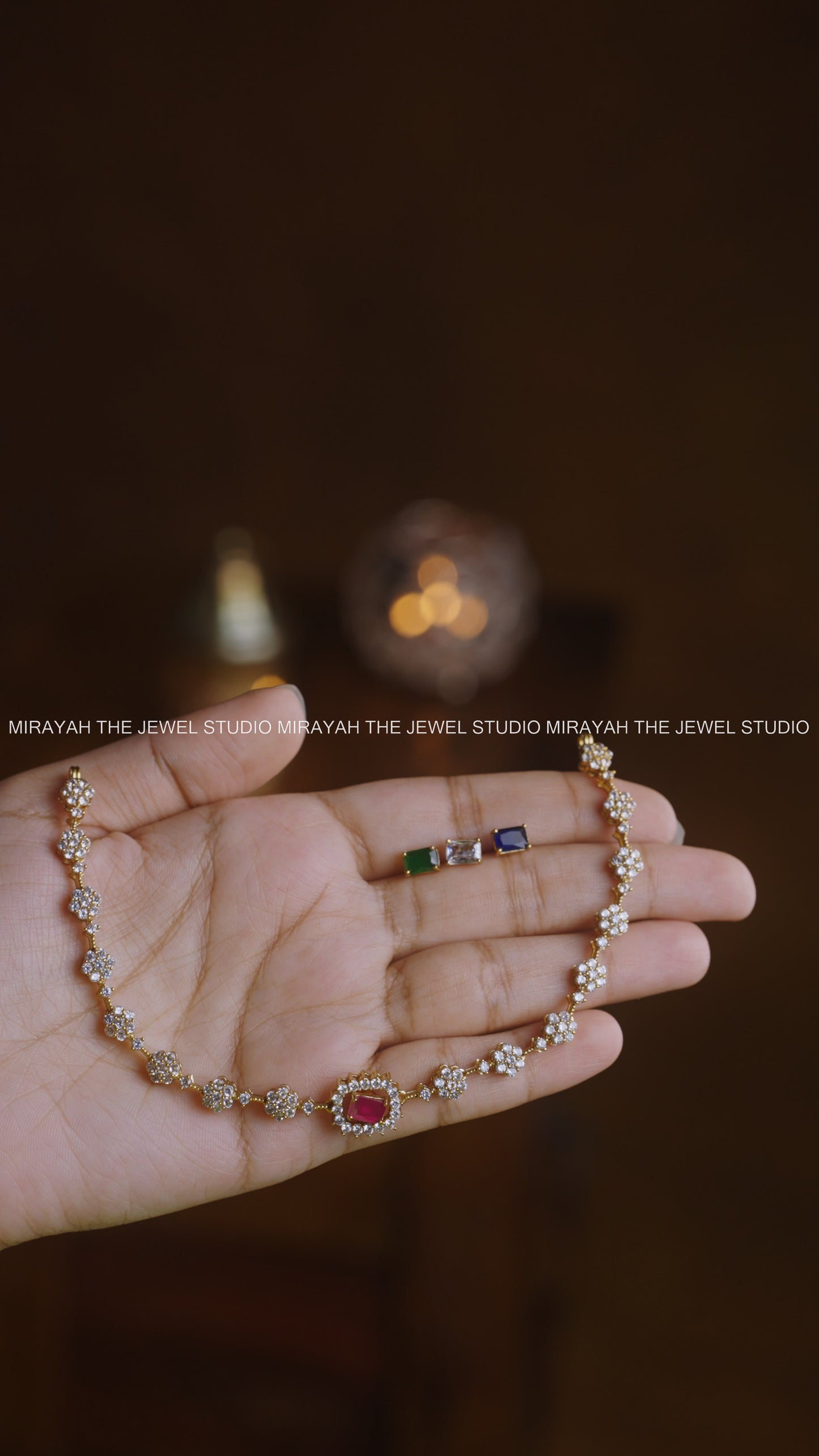 CRYSTAL BLOOM INTERCHANGEABLE CHOKER - 4 IN 1 CHOKER