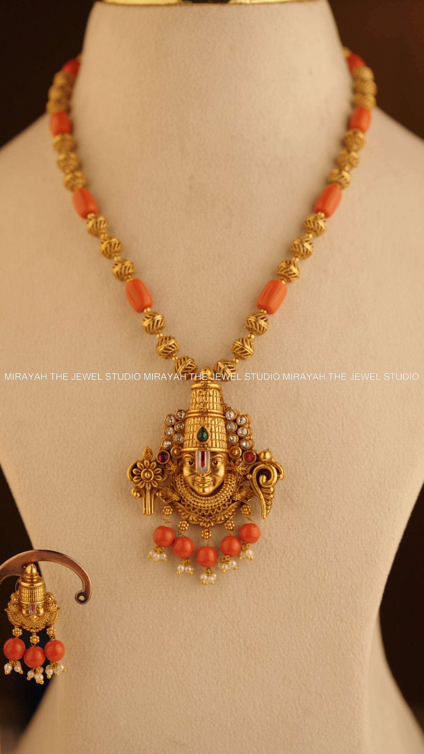 TIRUMALA TEJAS NECKLACE - CORAL