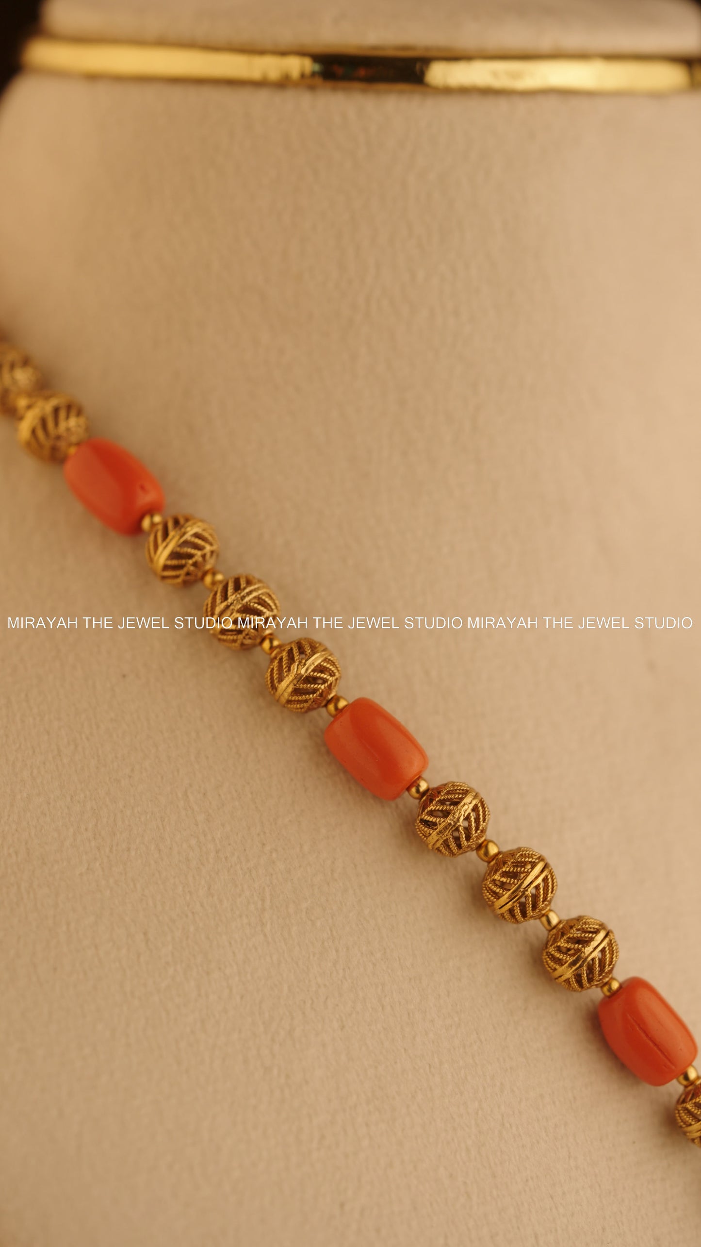 TIRUMALA TEJAS NECKLACE - CORAL