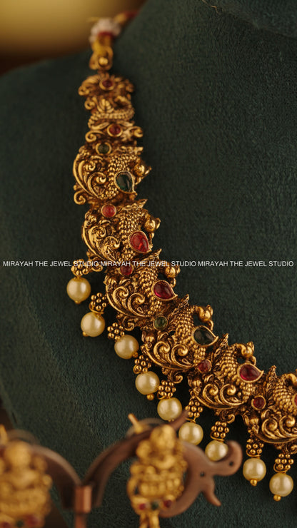 MAYIL MANJARI NECKLACE