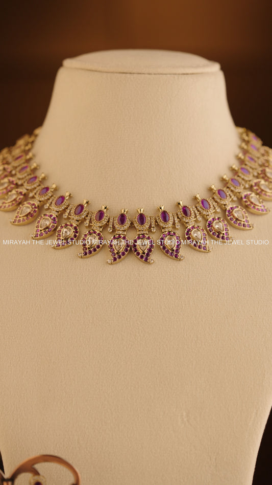 MANGO REGALIA NECKLACE - PURPLE