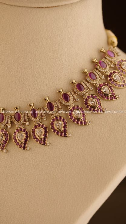 MANGO REGALIA NECKLACE - PURPLE