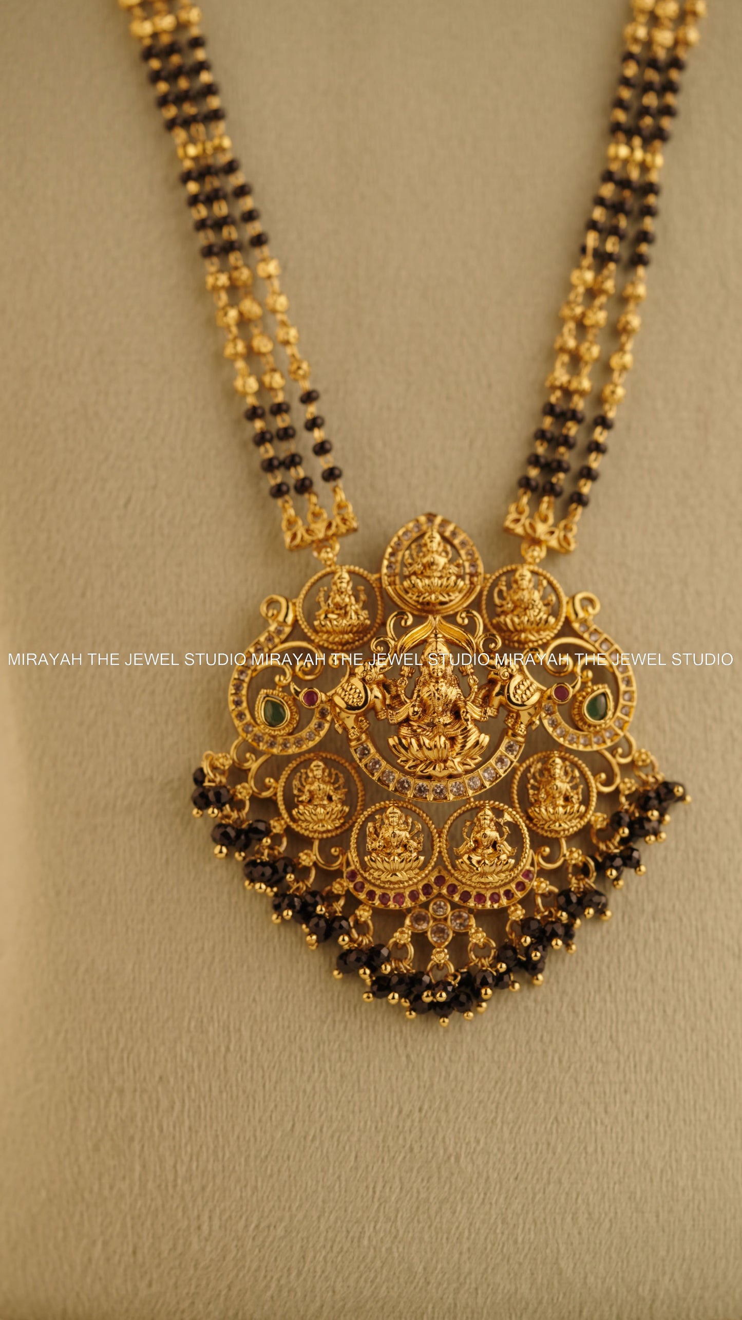 MANGALAMBIKA BLACK BEAD HARAM