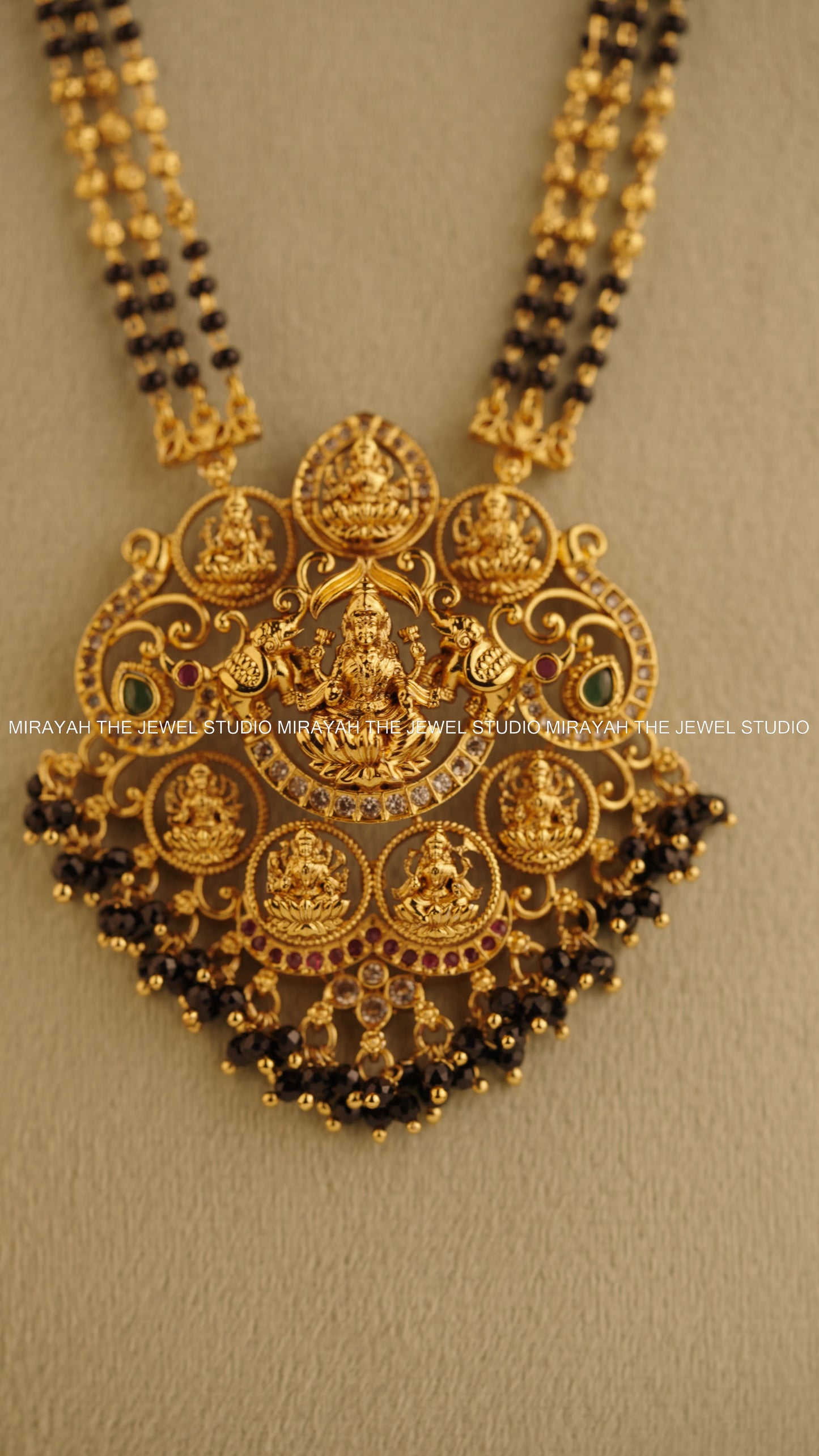 MANGALAMBIKA BLACK BEAD HARAM