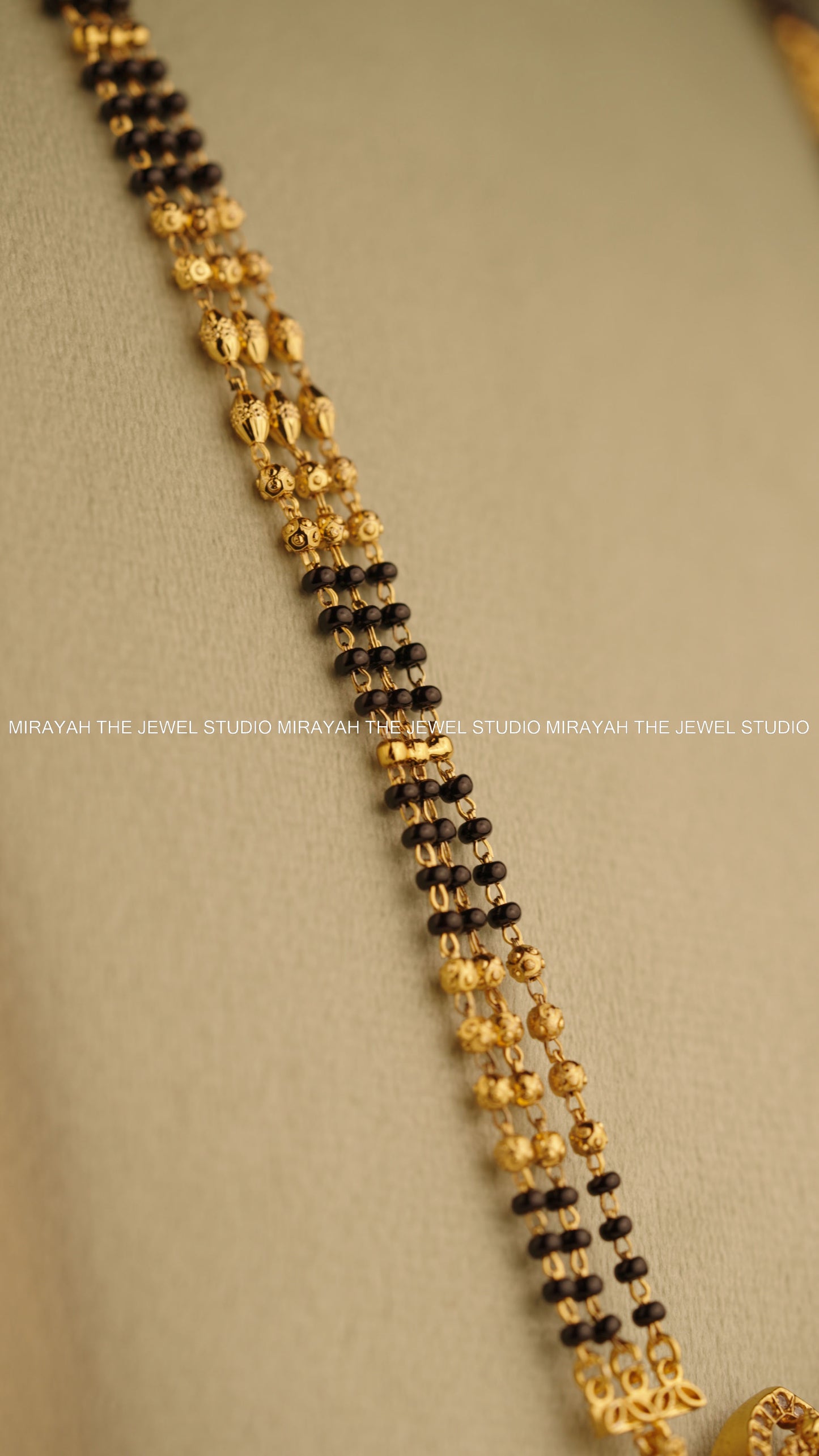 MANGALAMBIKA BLACK BEAD HARAM