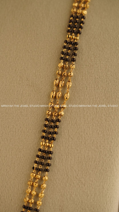 MANGALAMBIKA BLACK BEAD HARAM