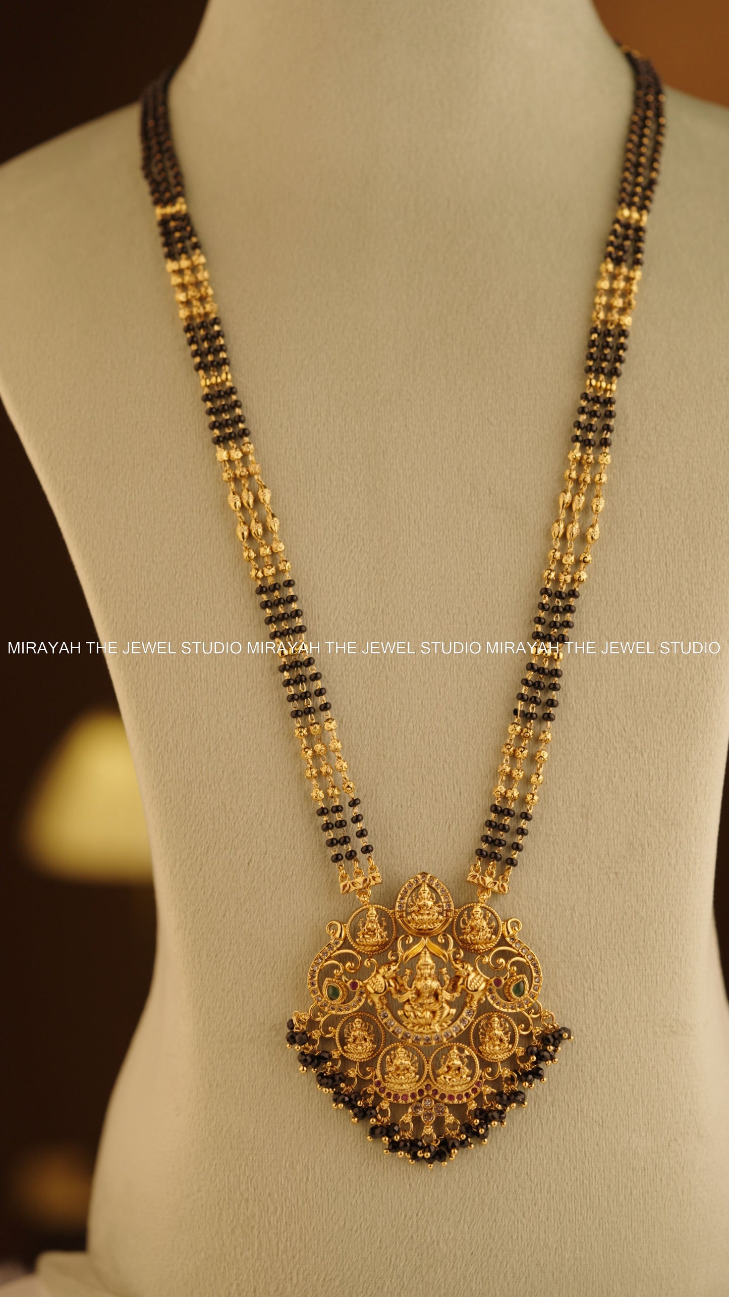 MANGALAMBIKA BLACK BEAD HARAM