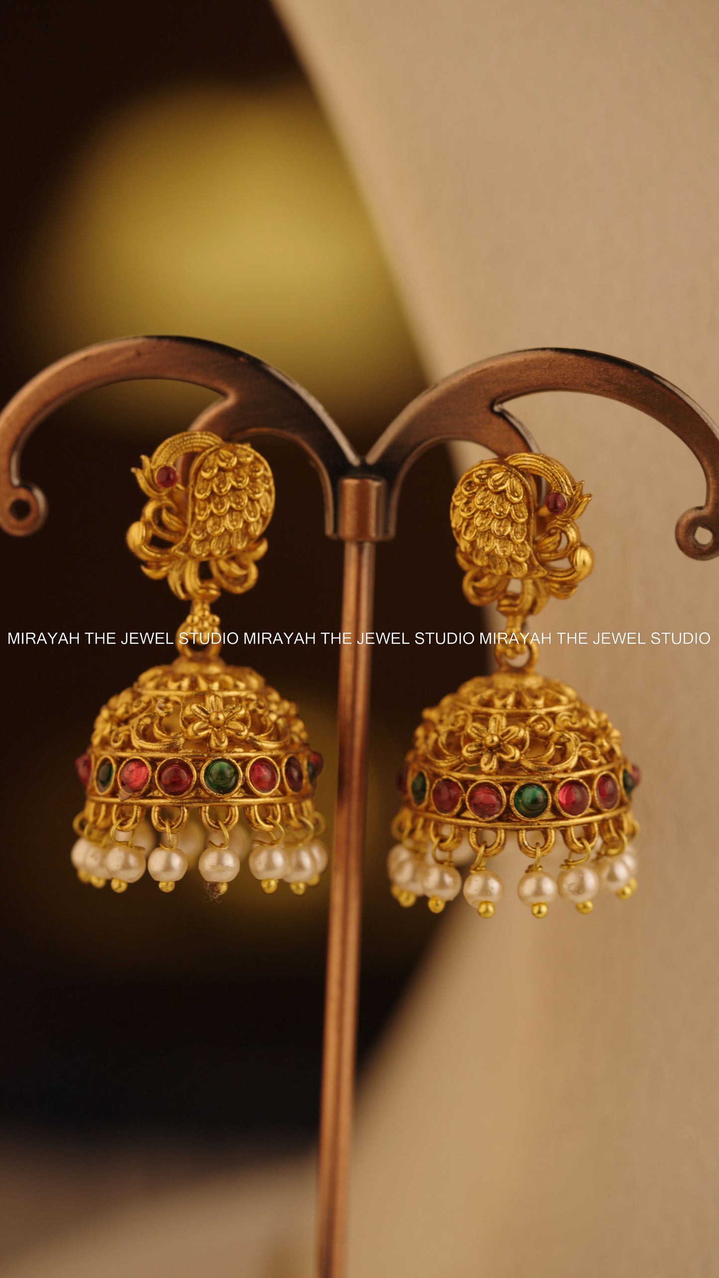 GAJA MAYUKHA NECKLACE - RED AND GREEN
