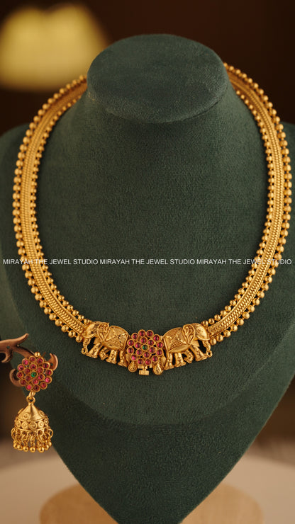 GAJA PUSHPA NECKLACE (SCREW TYPE)