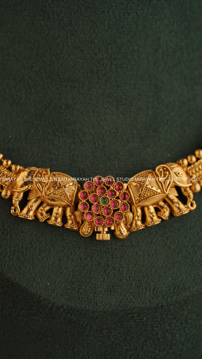 GAJA PUSHPA NECKLACE (SCREW TYPE)