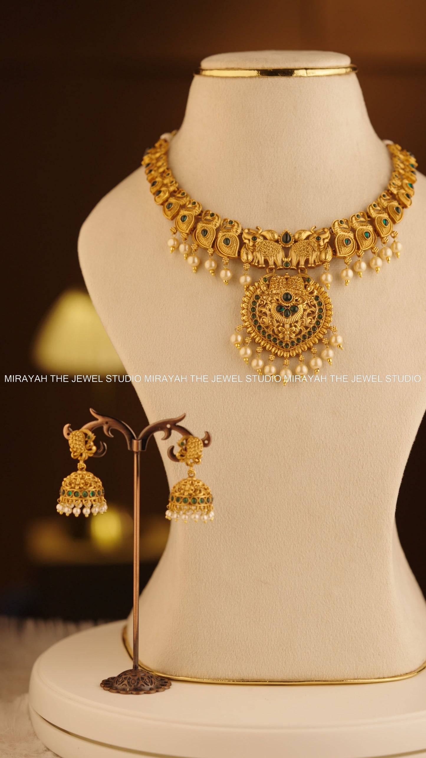 GAJA MAYUKHA NECKLACE - GREEN