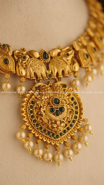 GAJA MAYUKHA NECKLACE - GREEN