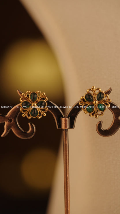 SIMPLE FLORA CHOKER - GREEN
