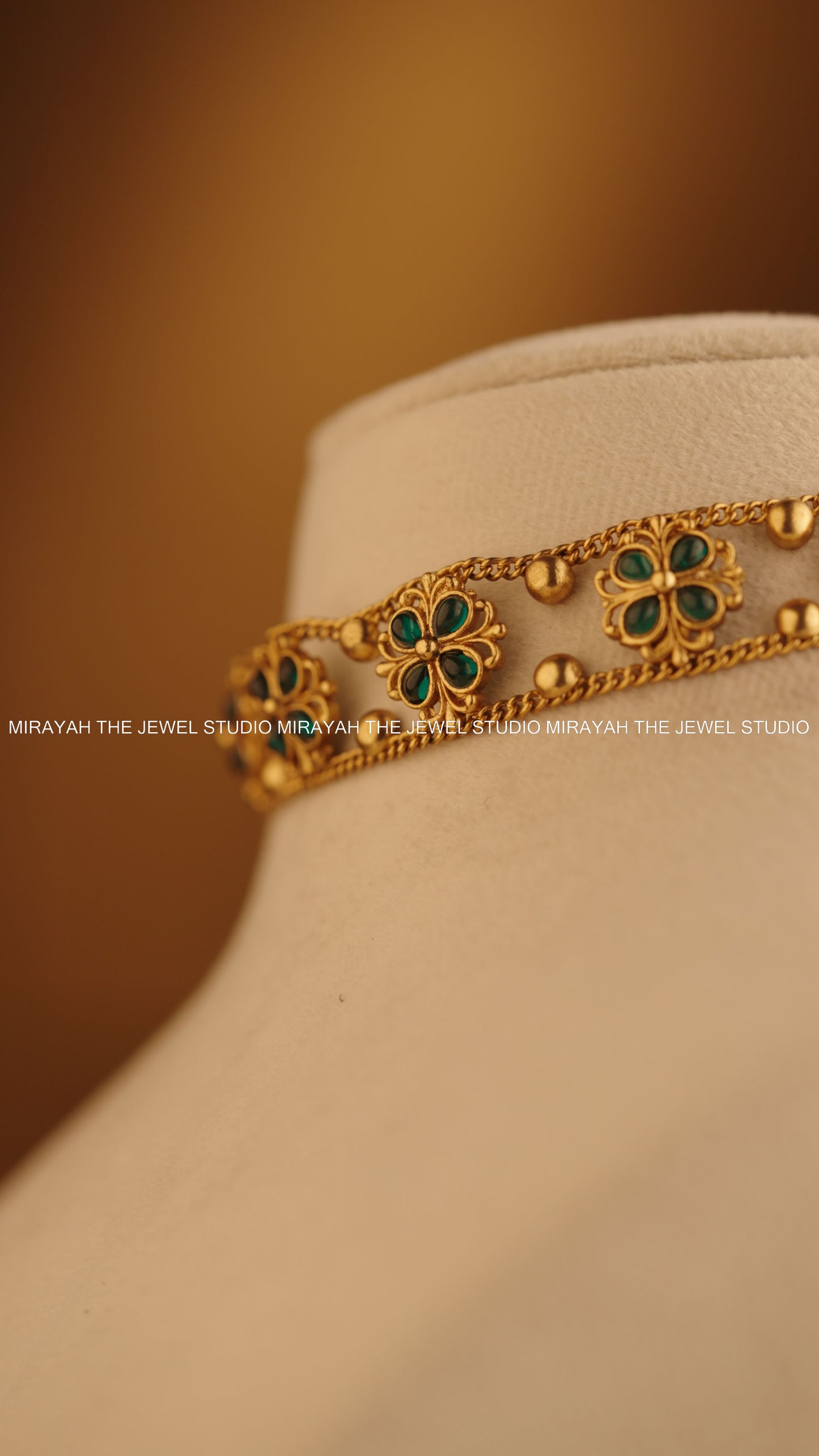 SIMPLE FLORA CHOKER - GREEN