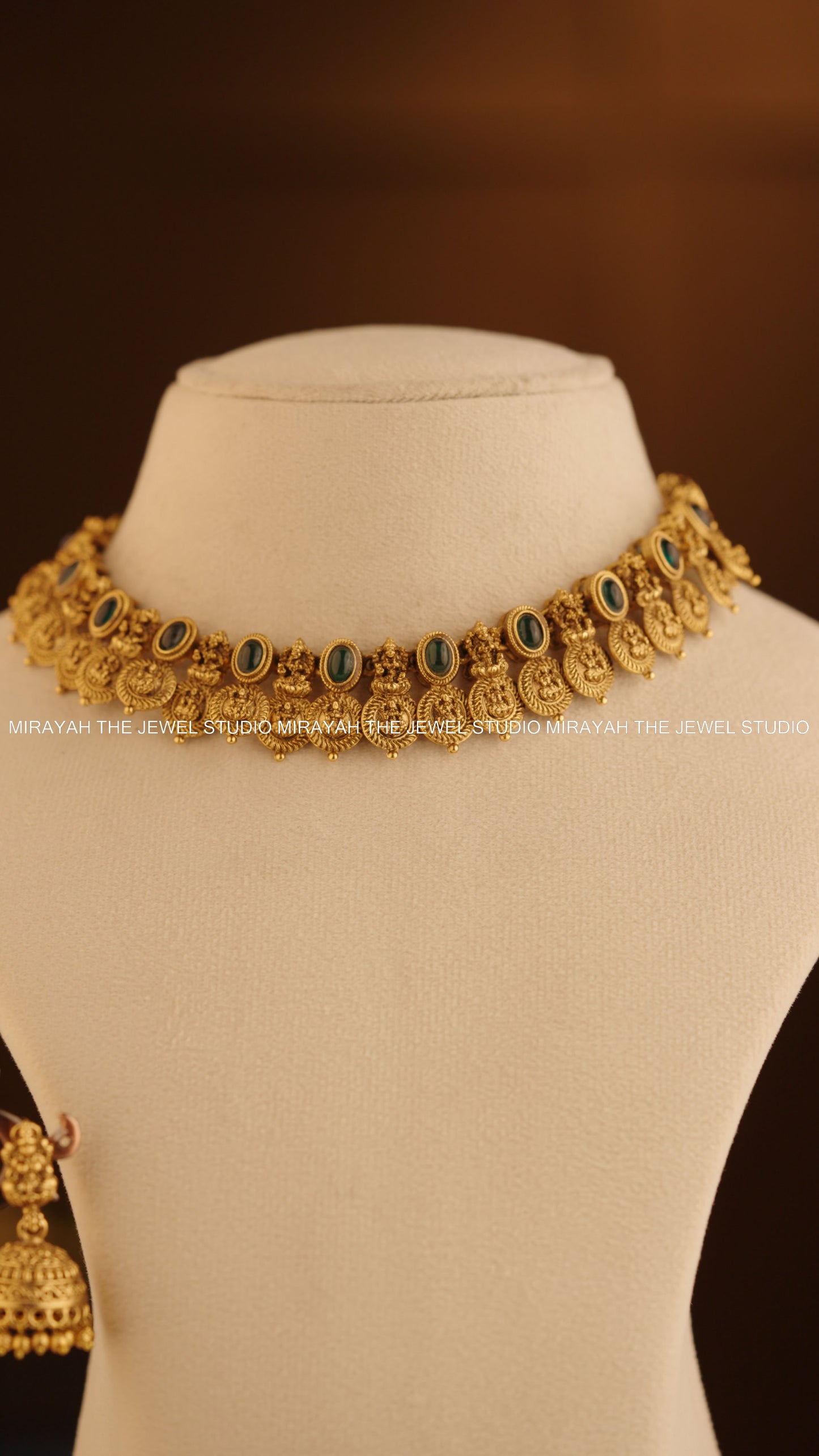 TAARIKA KAASU NECKLACE - GREEN